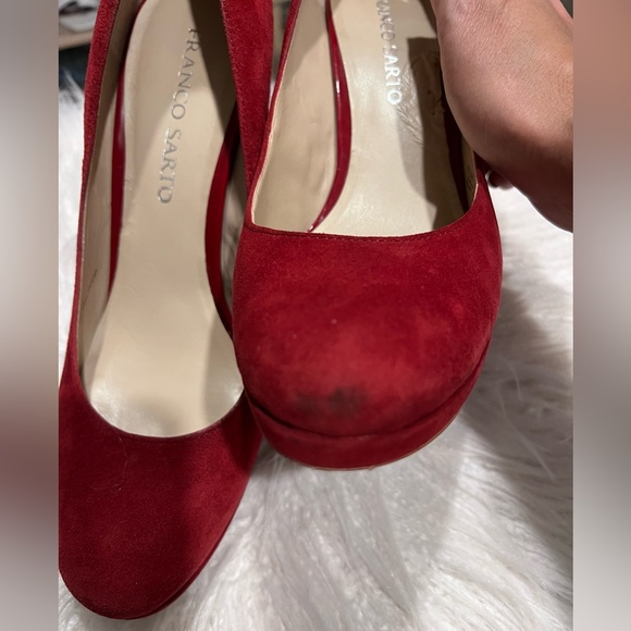 Franco Sarto Burgundy Baroque Pumps - Picture 5 of 16